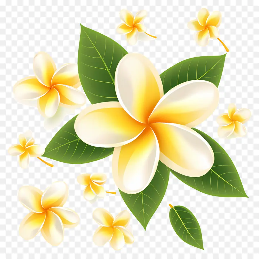 Flor Frangipani，Ramo De Plumeria PNG