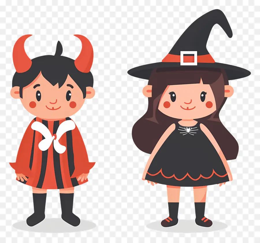 Niños De Halloween，Niños Con Disfraces De Halloween PNG