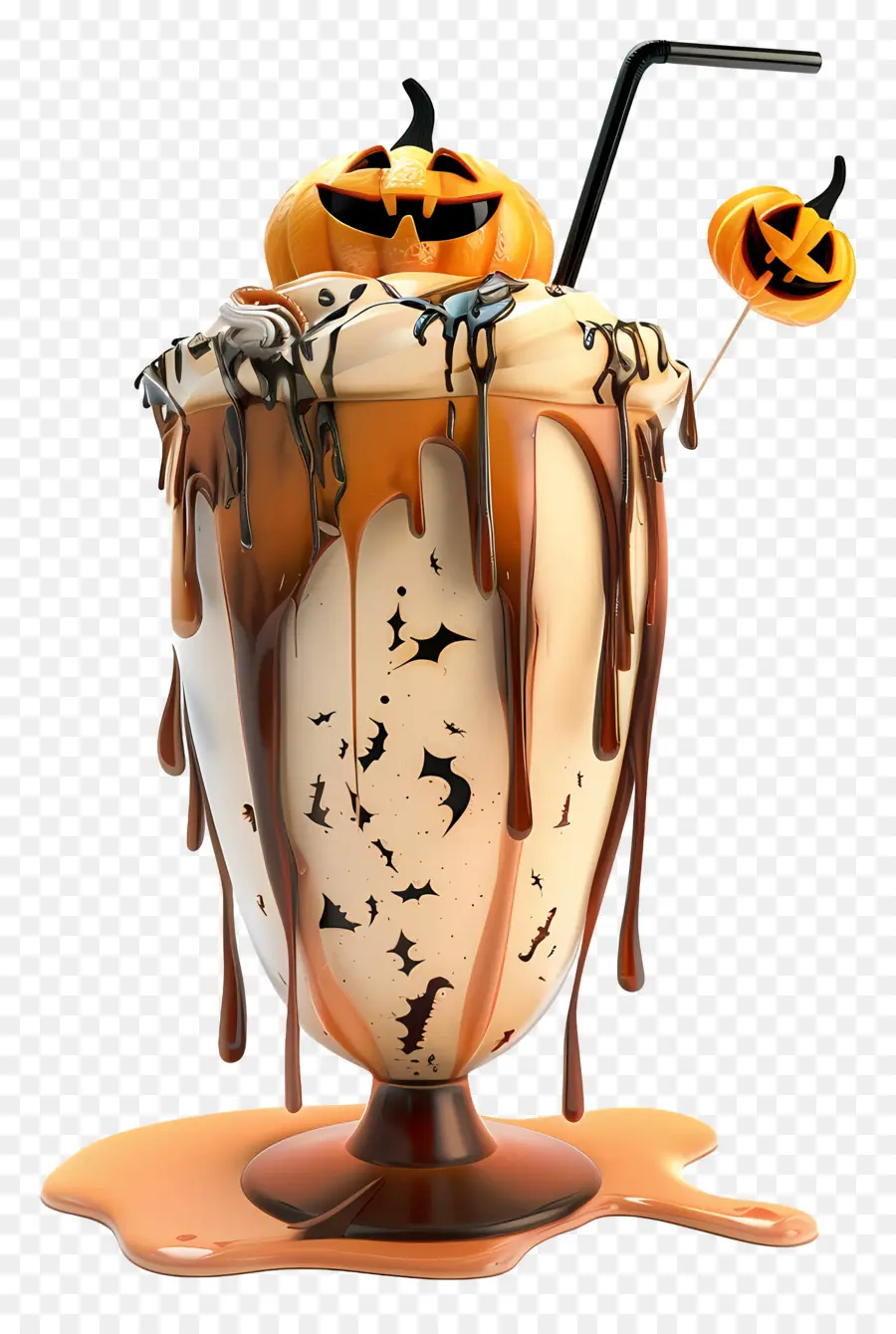 Batido De Halloween，Batido De Calabaza PNG