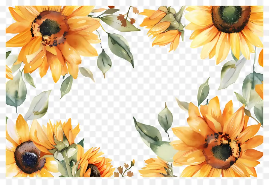 Marco De Girasoles，Girasoles PNG