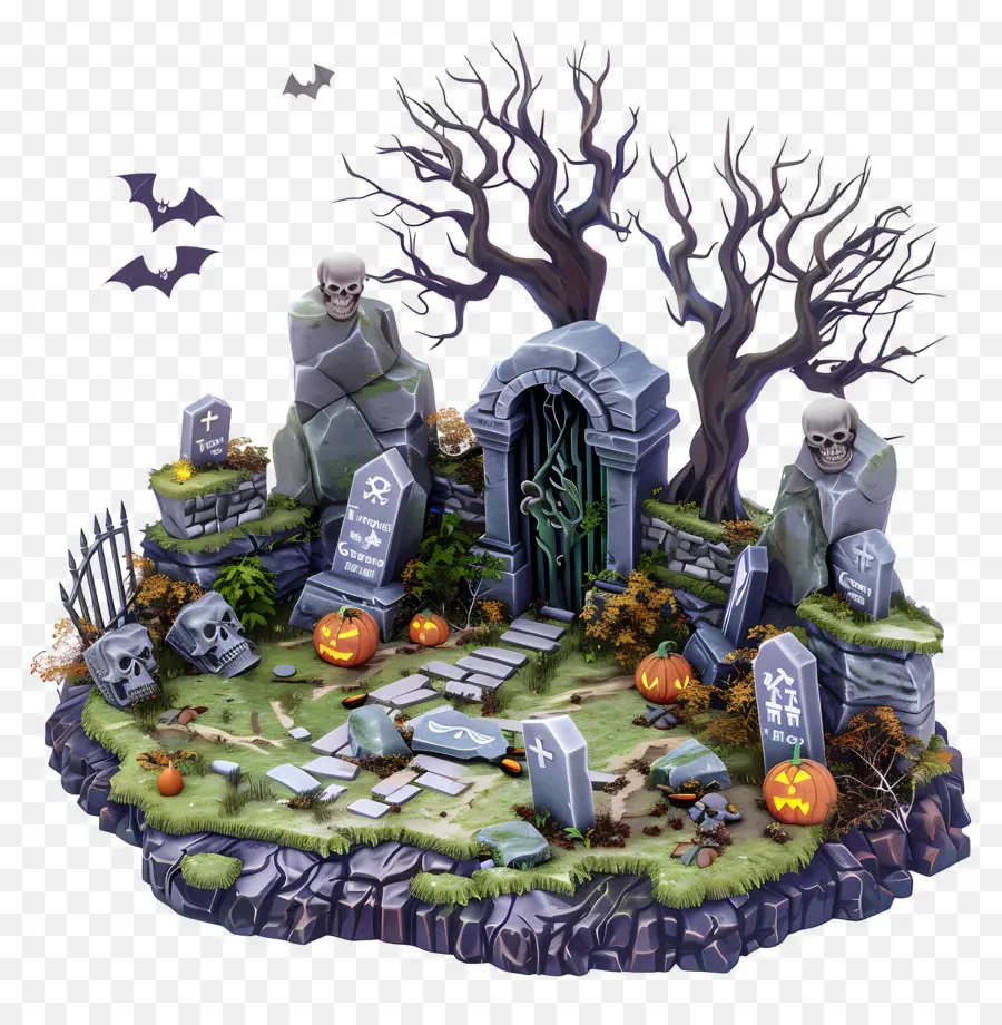 Cementerio De Halloween，Cementerio PNG