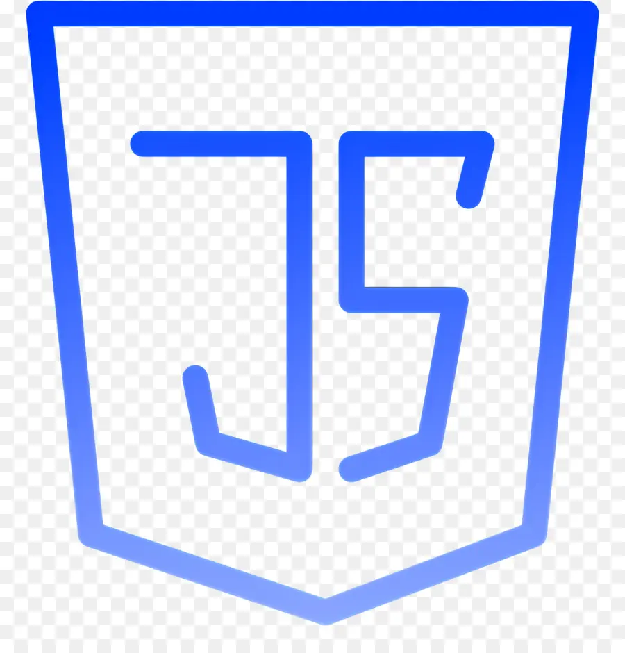 Logotipo De Javascript，Contorno Azul Del Logotipo De Javascript PNG