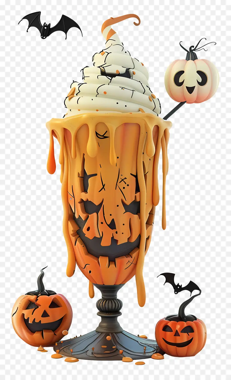 Batido De Halloween，Batido De Calabaza PNG