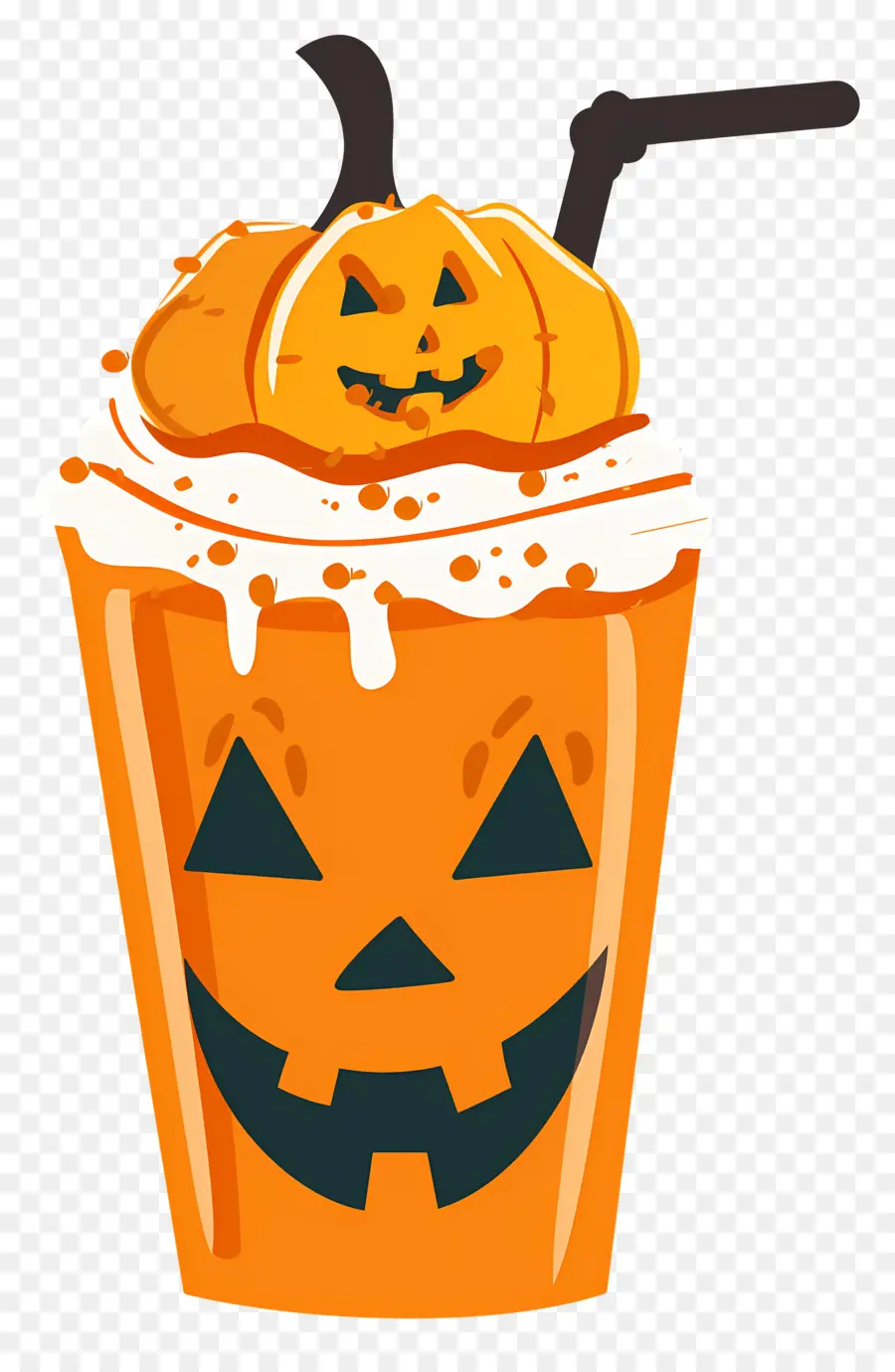 Batido De Halloween，Bebida De Calabaza PNG