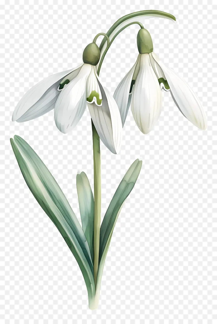 Campanillas De Invierno，Flor De Campanilla Blanca PNG