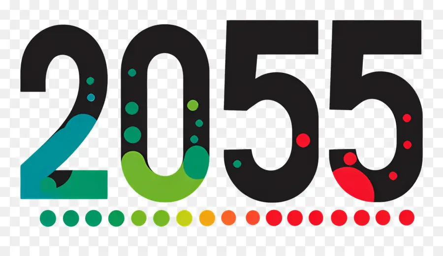 2055 Feliz Año Nuevo，2055 PNG