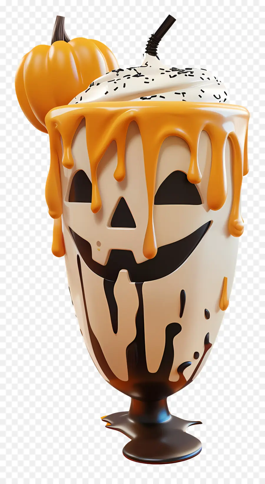 Batido De Halloween，Batido De Calabaza PNG