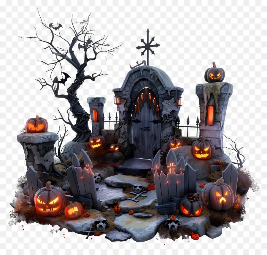 Cementerio De Halloween，Cementerio PNG