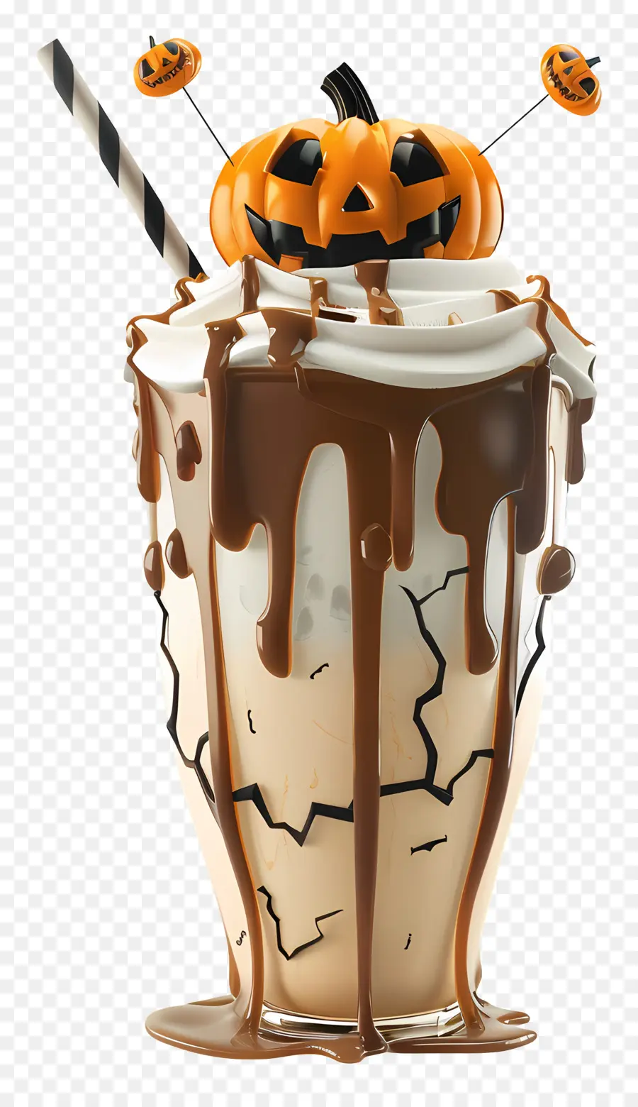 Batido De Halloween，Batido De Calabaza PNG