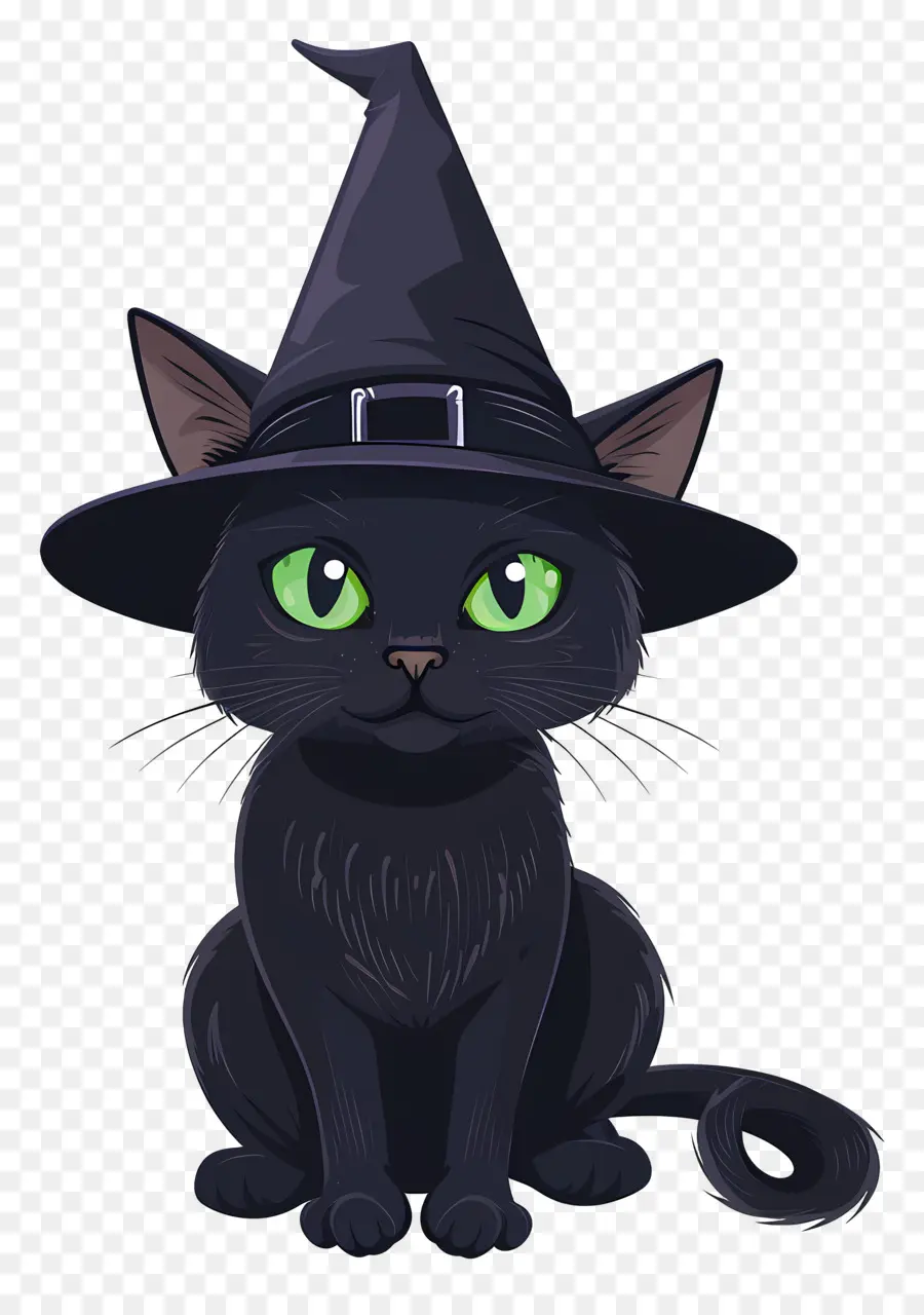 Gato De Halloween，Gato Negro PNG