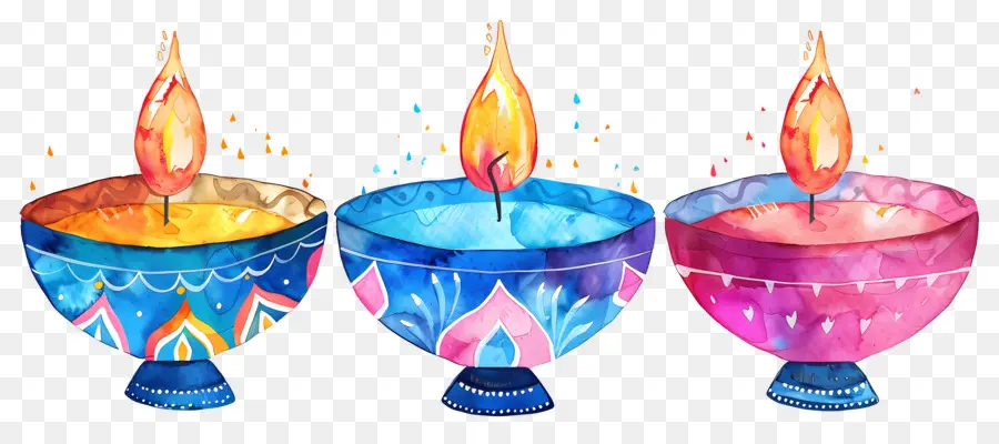 Diwali Diya，Diya Tradicional PNG