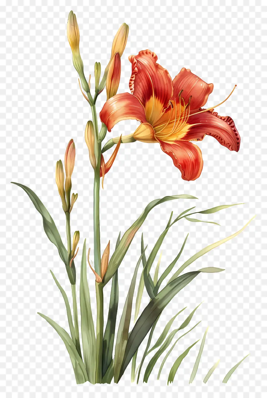 Flores Antiguas，Flores Rojas PNG