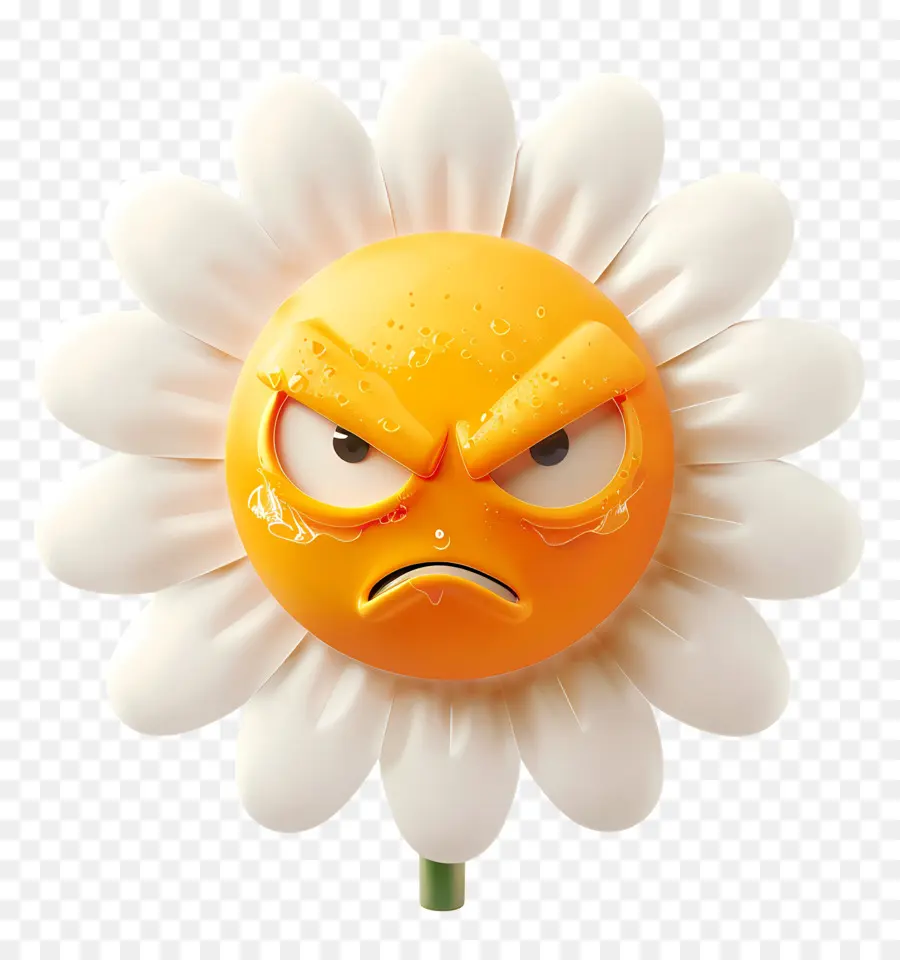 Flor Emoji，Flor Gruñona PNG