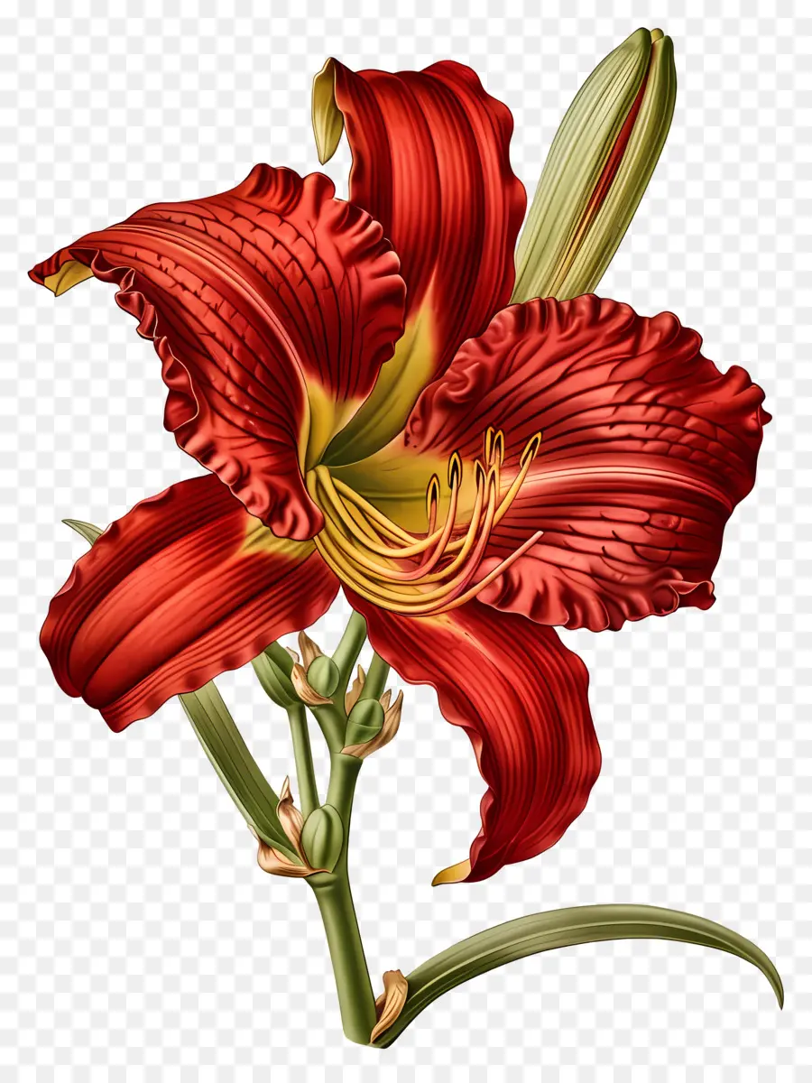 Flores Antiguas，Flores Rojas PNG