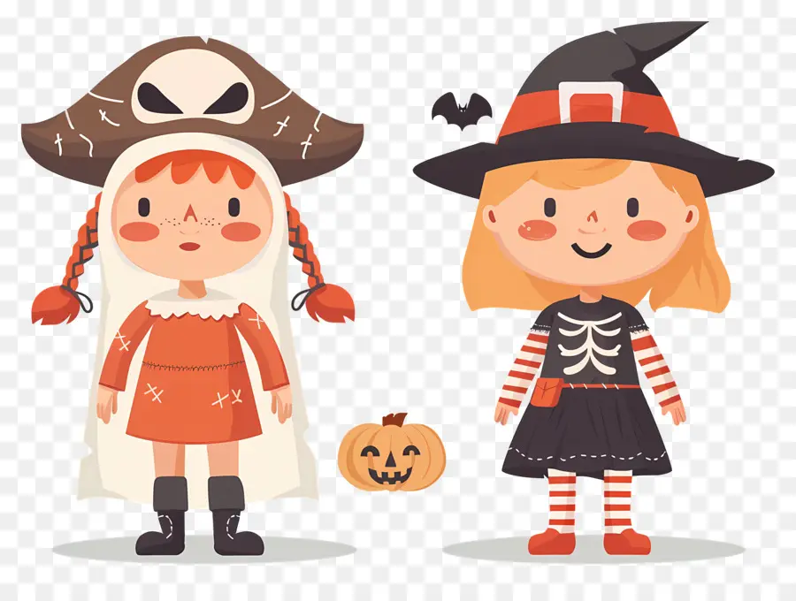 Niños De Halloween，Niños Con Disfraces De Halloween PNG