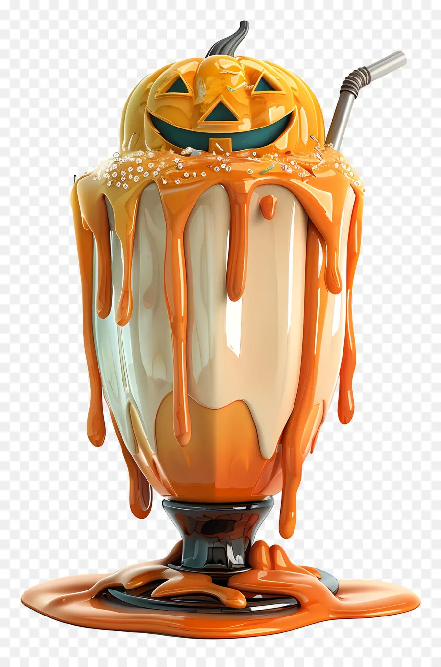 Batido De Halloween，Batido De Calabaza PNG