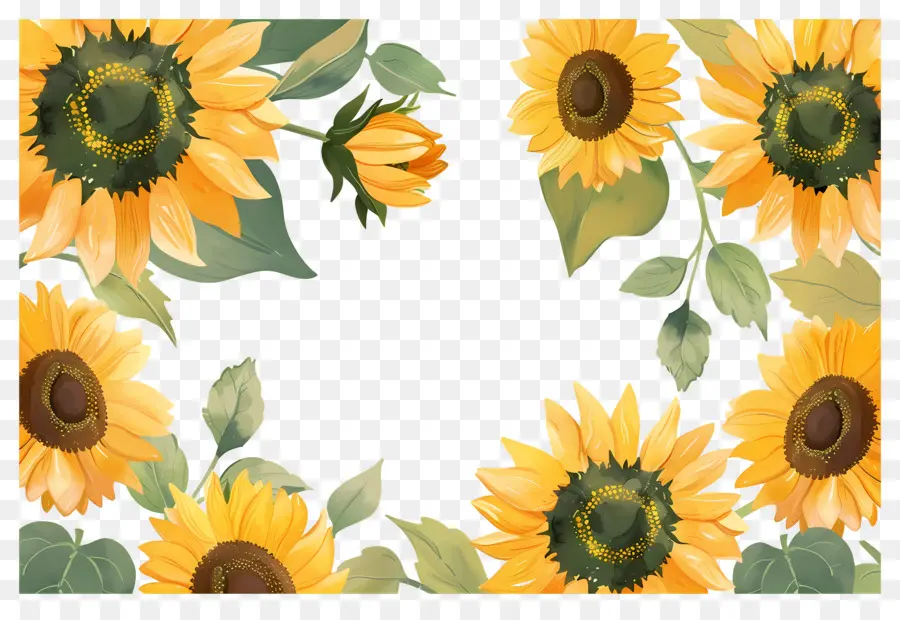 Marco De Girasoles，Girasoles PNG