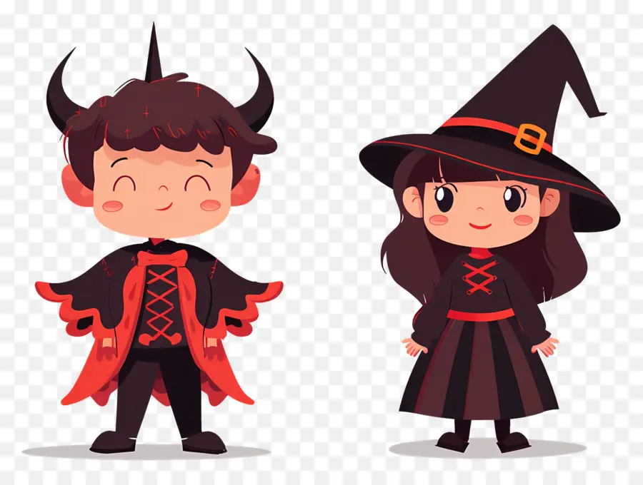 Niños De Halloween，Niños Con Disfraces De Halloween PNG