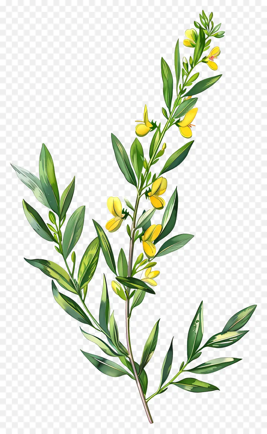 Flor De Cytisus Wolgaricus，Flores Amarillas PNG