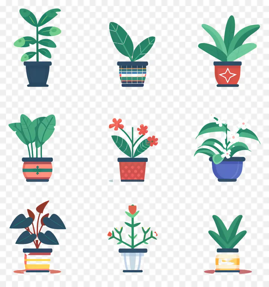 Flores En Macetas，Plantas En Macetas PNG