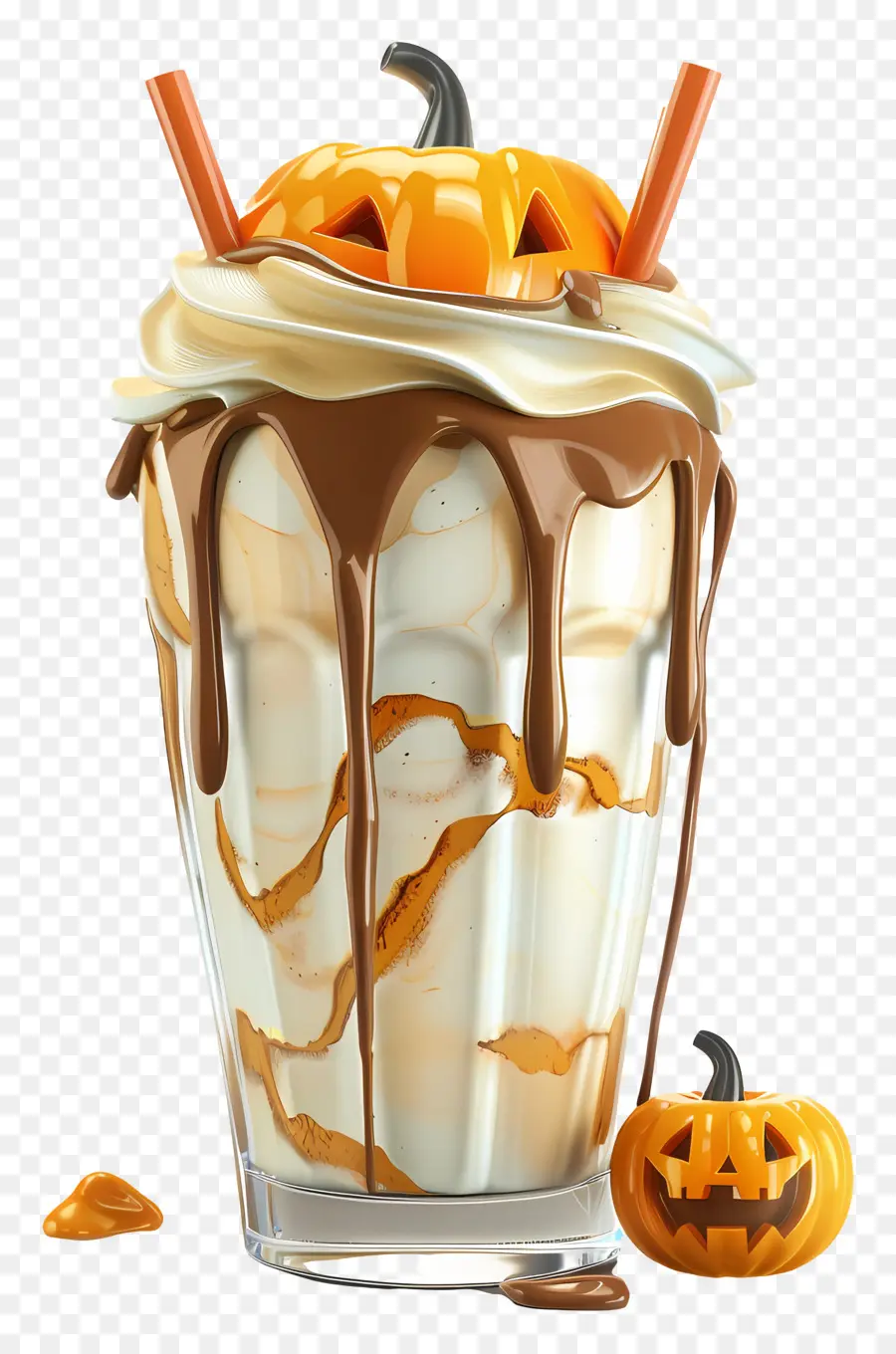 Batido De Halloween，Batido De Calabaza PNG