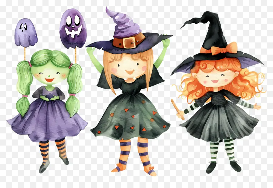 Niños De Halloween，Niños Con Disfraces De Halloween PNG