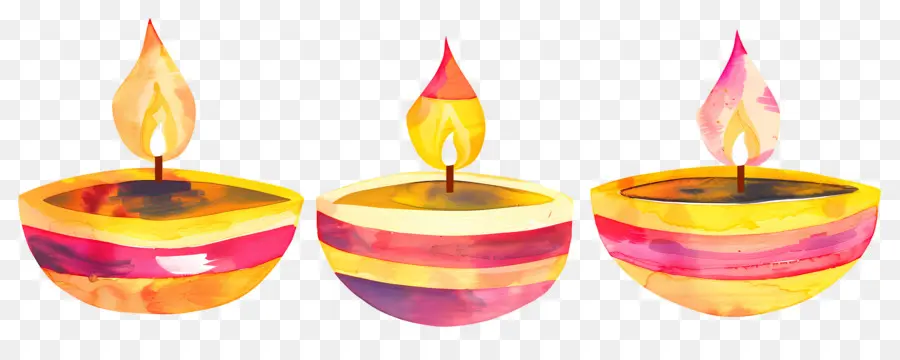 Diwali Diya，Lámparas Decorativas PNG