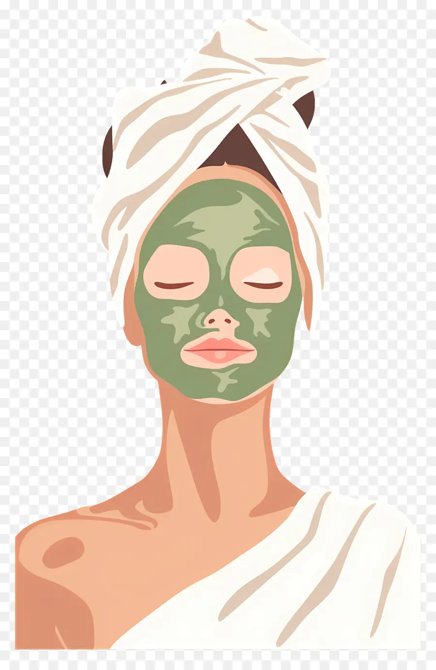 Mascarilla De Spa，Mujer Con Mascarilla PNG