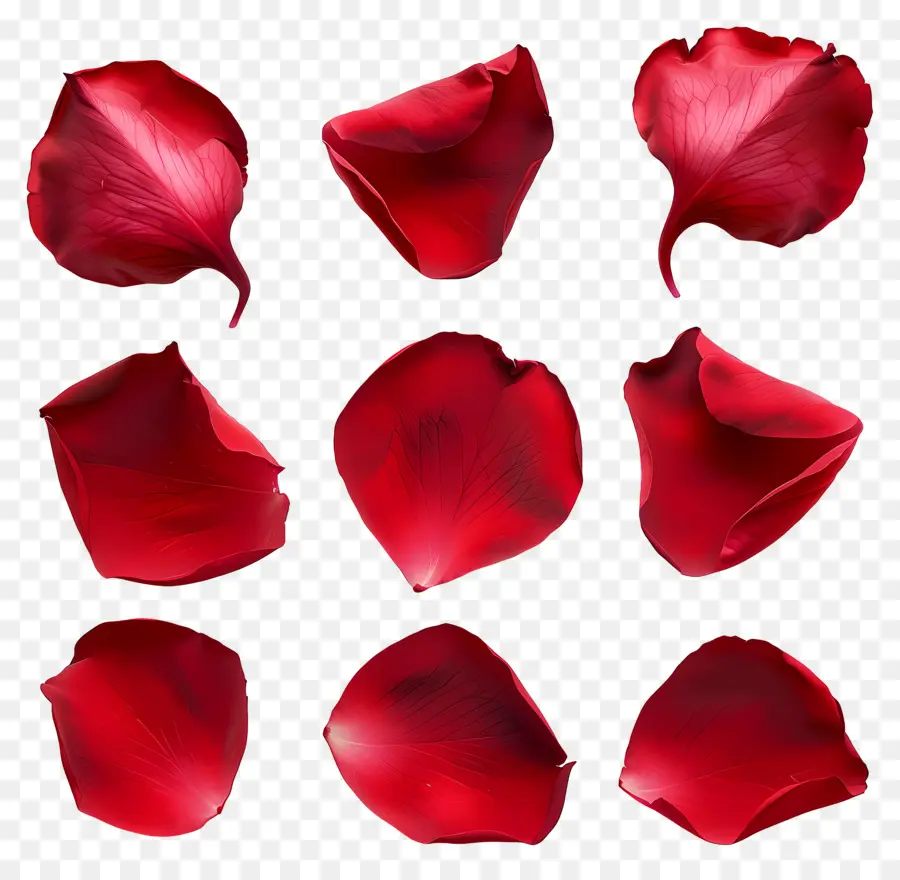 Pétalos De Flores，Pétalos De Rosa Roja PNG