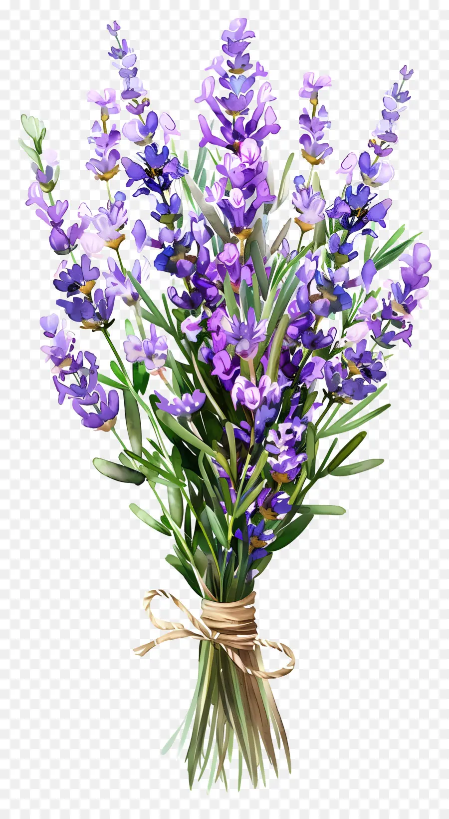 Flores De Lavanda，Ramo De Lavanda PNG