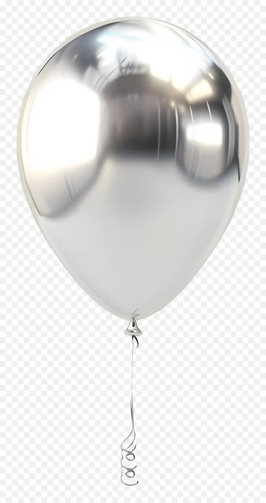 Globo Individual，Globo Plateado PNG