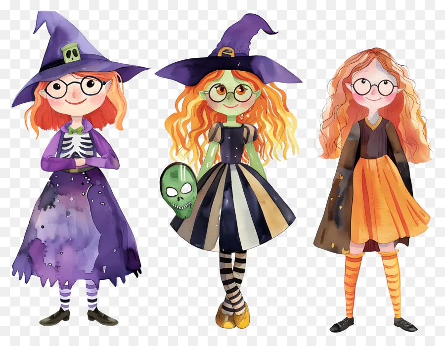 Niños De Halloween，Niños Con Disfraces De Halloween PNG