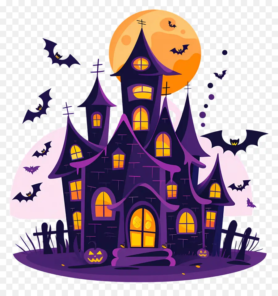 Ciudad De Halloween，Casa Embrujada Oscura PNG