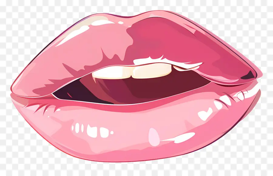 Beso Rosa，Labios PNG