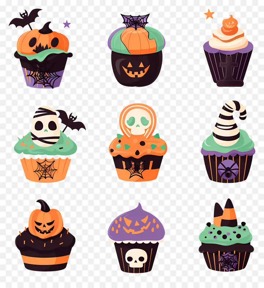 Pastelitos De Halloween，Gato PNG