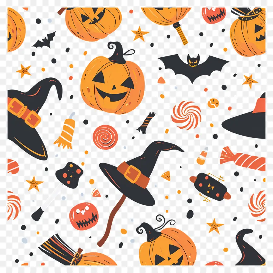 Fondo De Halloween，Patrón De Halloween PNG