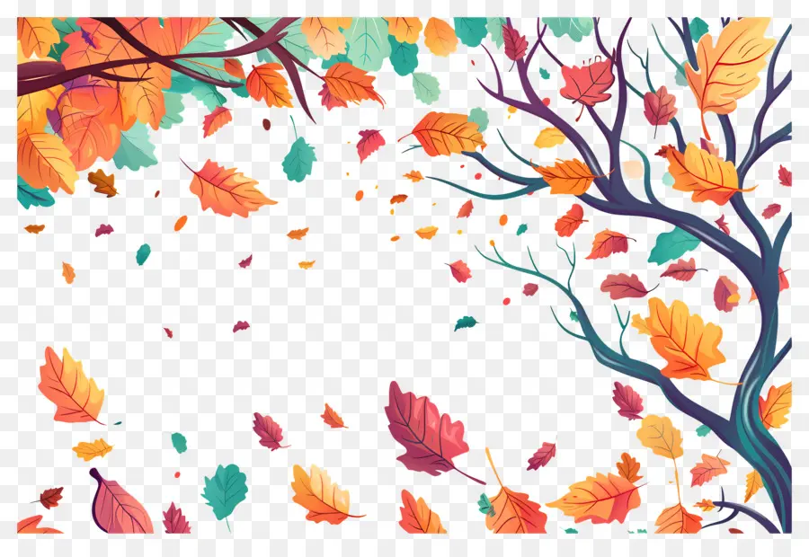 Fondo De Otoño，Bosque De Otoño PNG