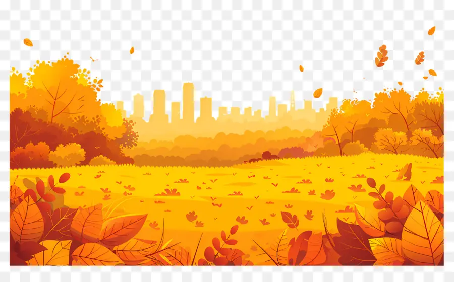 Fondo De Otoño，Paisaje De Otoño PNG