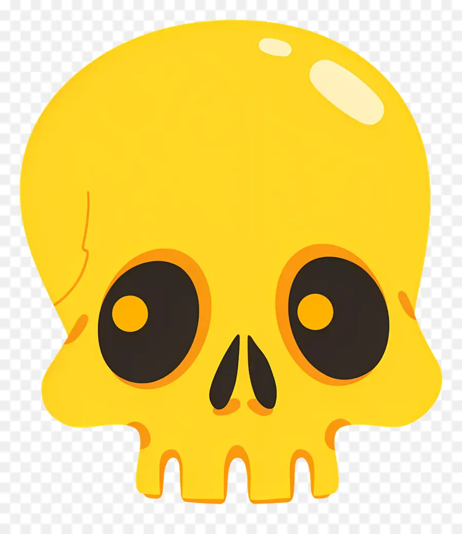 Calavera De Halloween，Calavera Naranja PNG