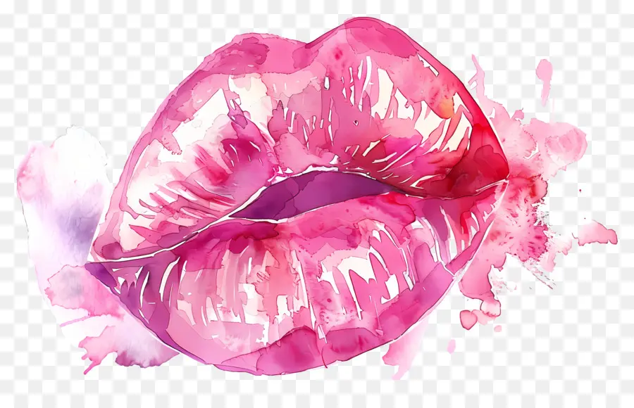 Mancha De Beso，Labios Coloridos PNG