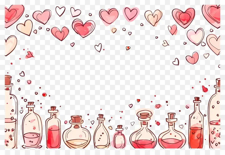 Fondo De Amor，Botellas De Poción De Amor PNG