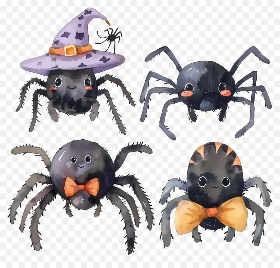 Arañas De Halloween，Arañas Lindas PNG