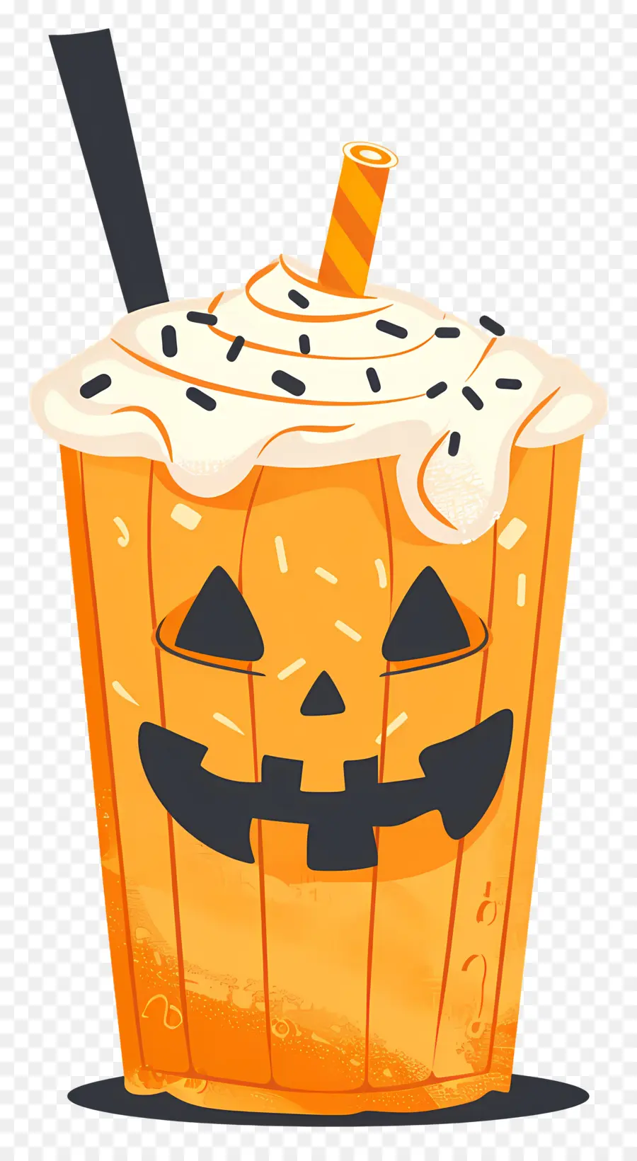 Batido De Halloween，Café Con Leche De Calabaza PNG