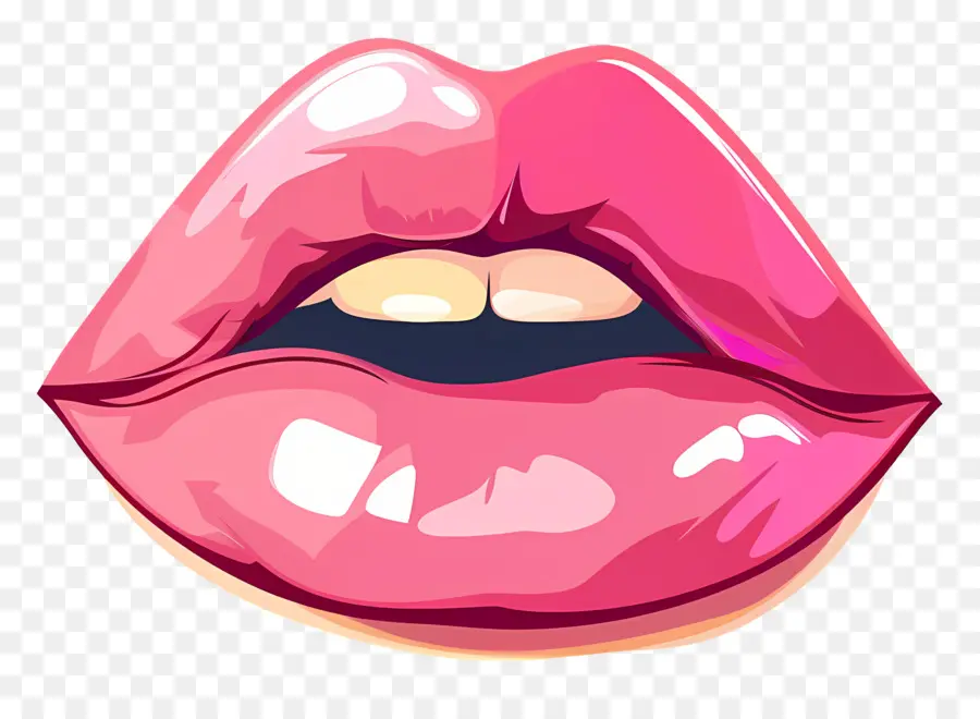 Beso Rosa，Labios Rojos PNG