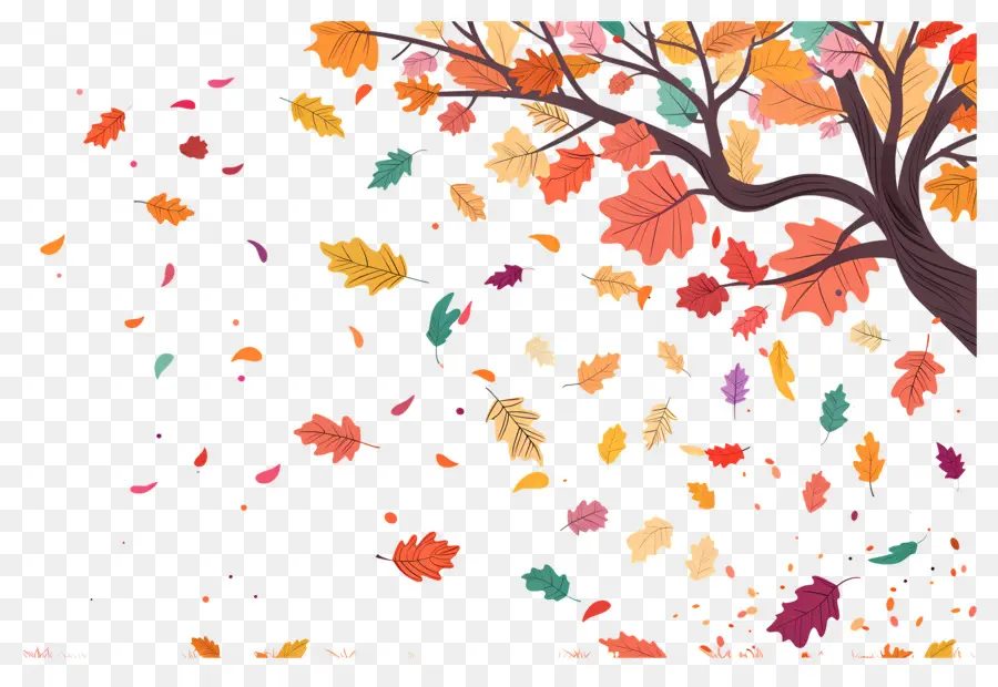 Fondo De Otoño，árbol De Otoño PNG