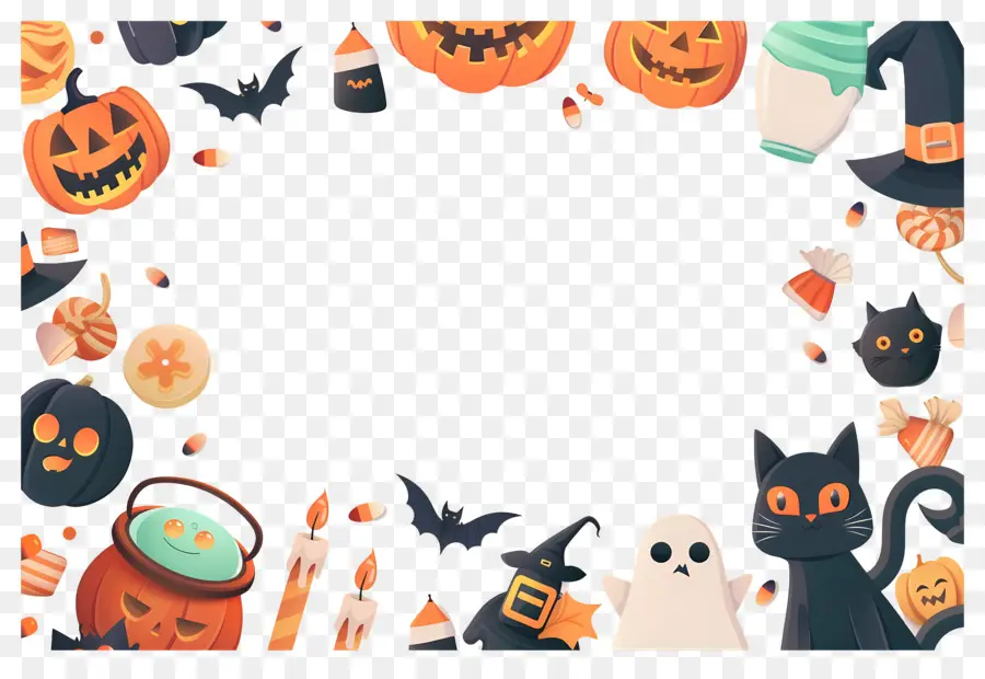 Fondo De Halloween，Marco De Halloween PNG