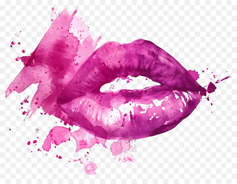 Mancha De Beso，Labios Rosados PNG