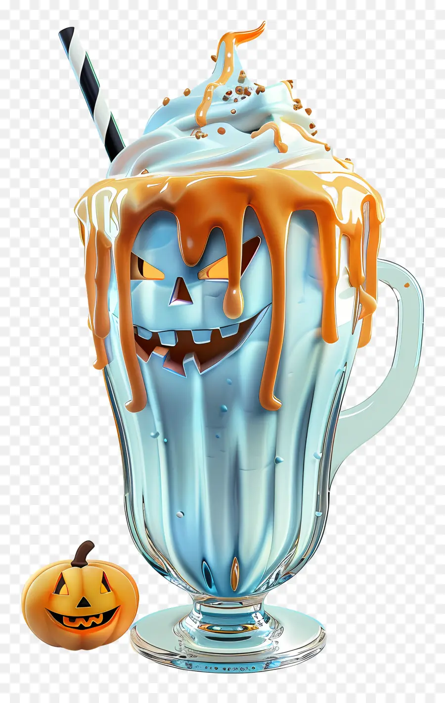 Batido De Halloween，Batido De Calabaza PNG