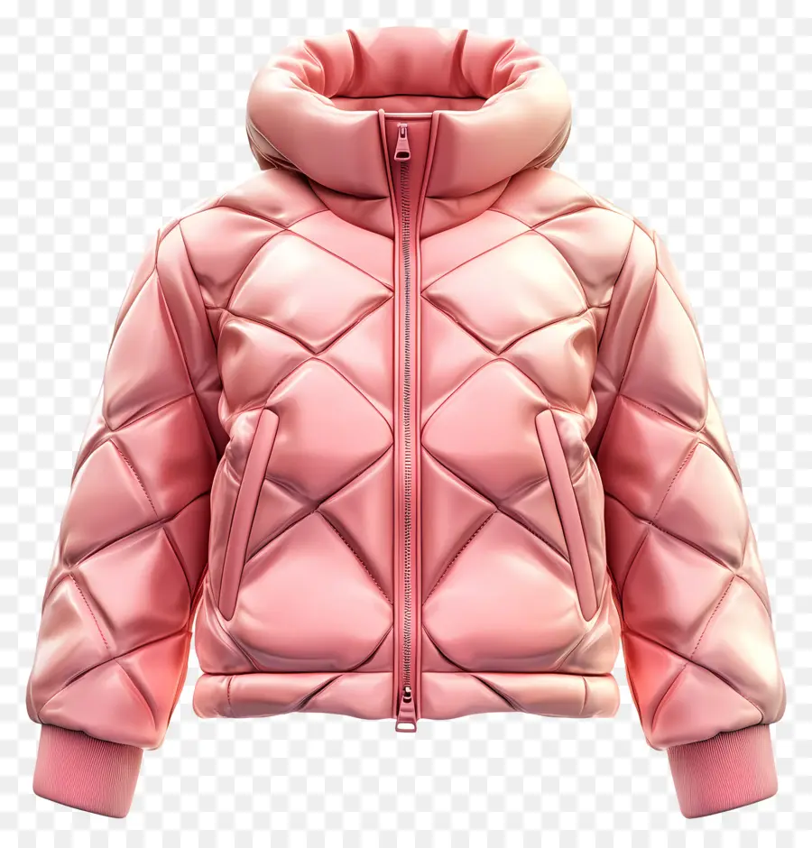 Chaqueta Acolchada，Chaqueta Acolchada Rosa PNG