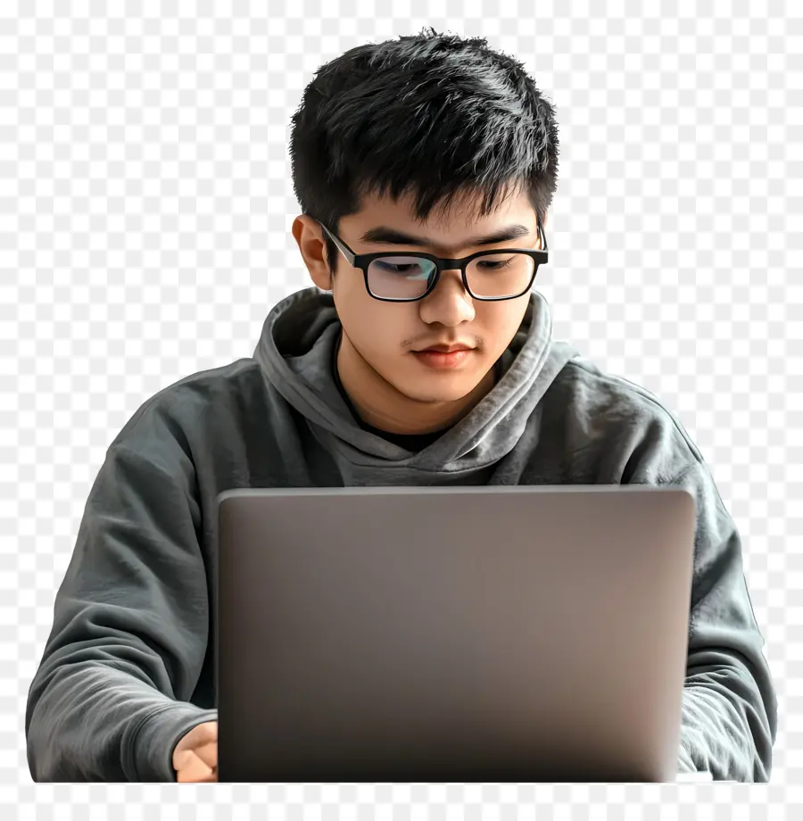 Estudiante De Informática，Persona Con Computadora Portátil PNG